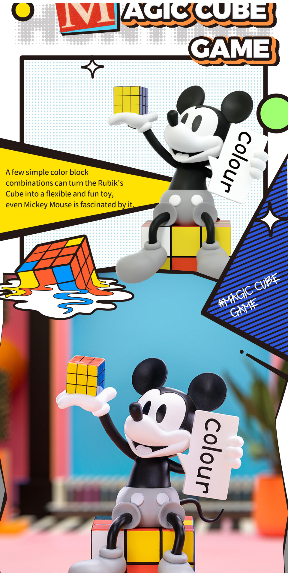 52TOYS Disney Mickey Mouse Color Hunting Series Blind Box Figure Toy ...