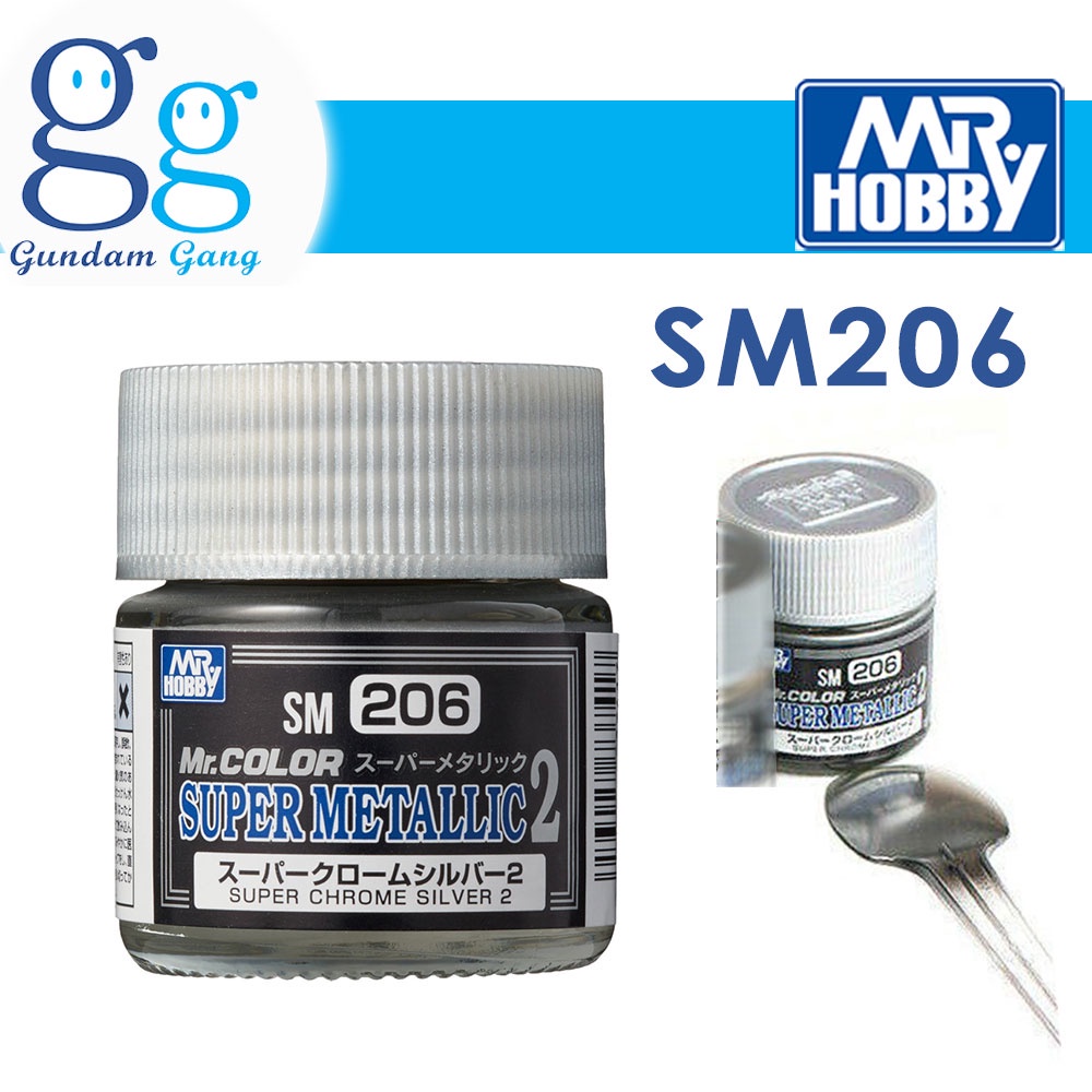 SM208 Gunze Super Metallic 2 Super Duralluminium Mr.Hobby colore modellismo