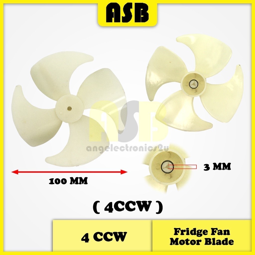 (1pc) Fridge Fan Motor Blade 100MM ( CW / CCW ) | Shopee Malaysia