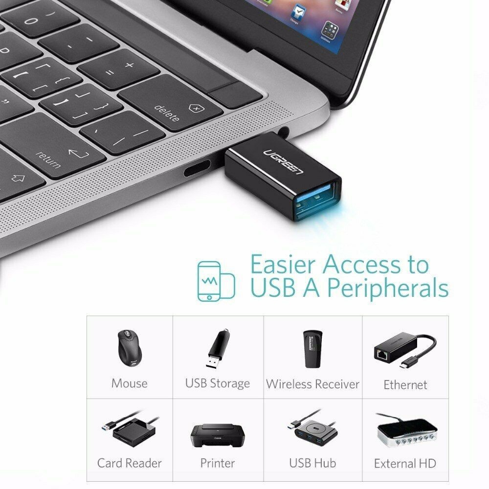 Ugreen UG-US173-20808 USB-C ti USB 3.0A Female Adapter - Ugreen USB-C ...