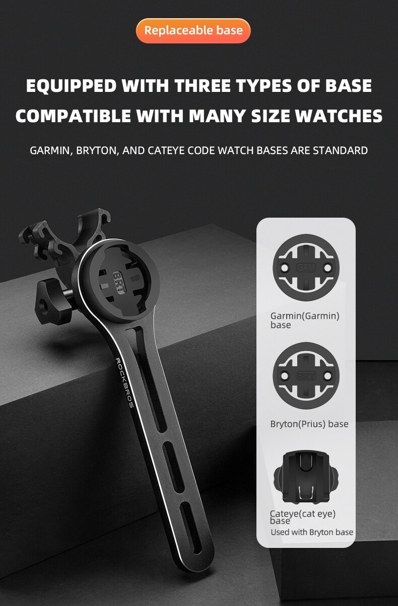 ROCKBROS Road Bike Computer Bracket Multi-functional Adjustable ...