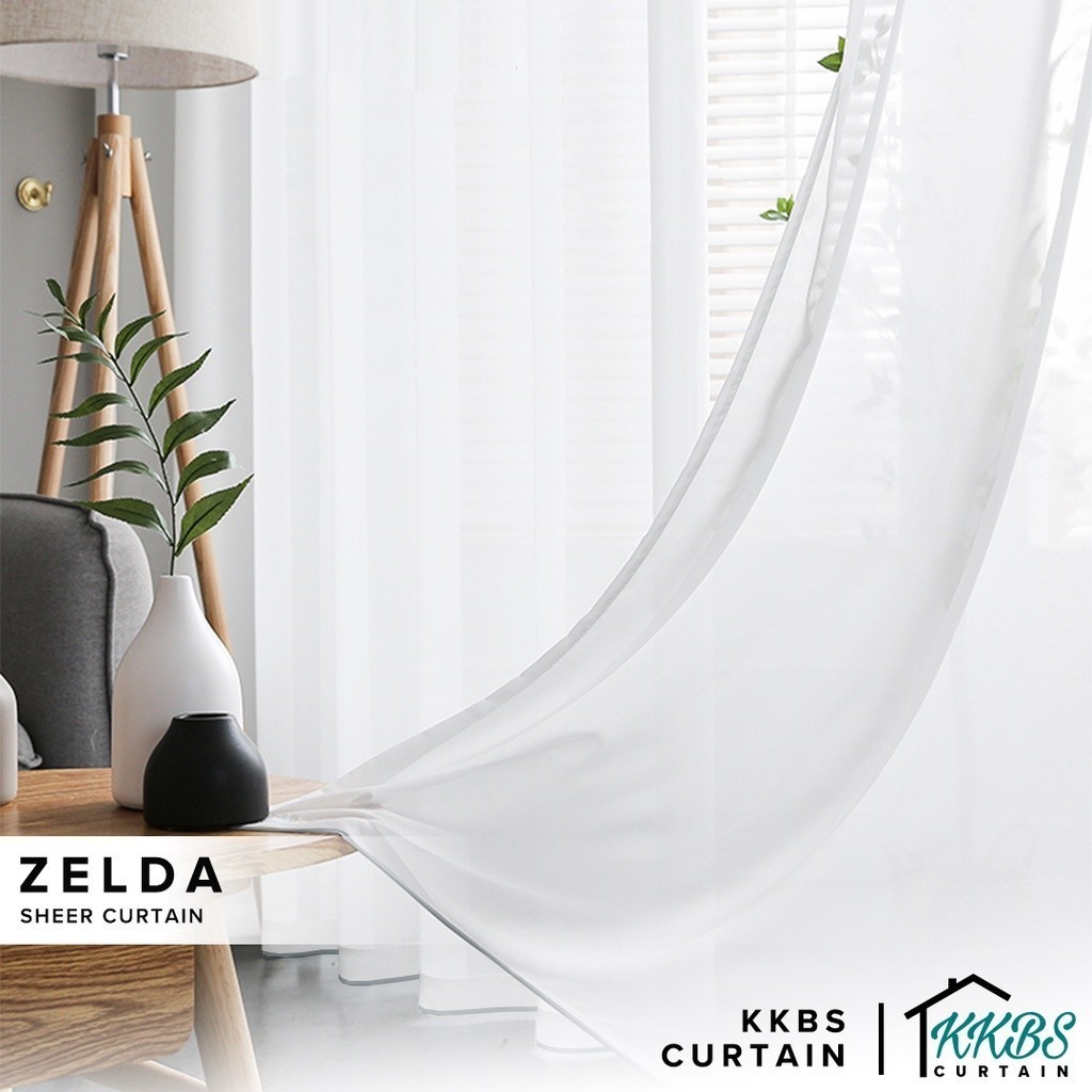 KKBS CURTAIN Zelda Langsir Raya 2026 Sheer Curtain Custom Made Hook ...