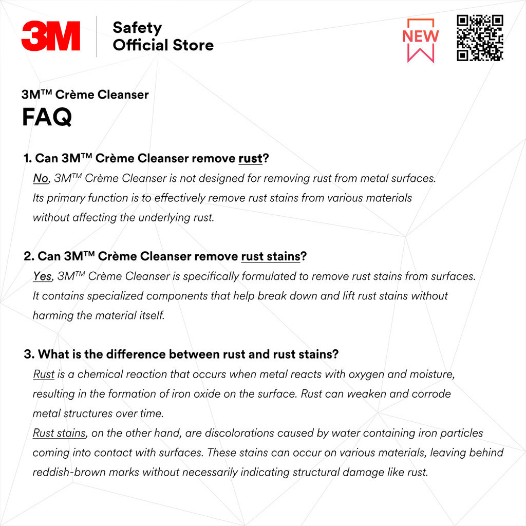 3M™ Creme Cleanser Ready-to-Use/ Rust Stains Removal/ Bathroom Cleaner ...