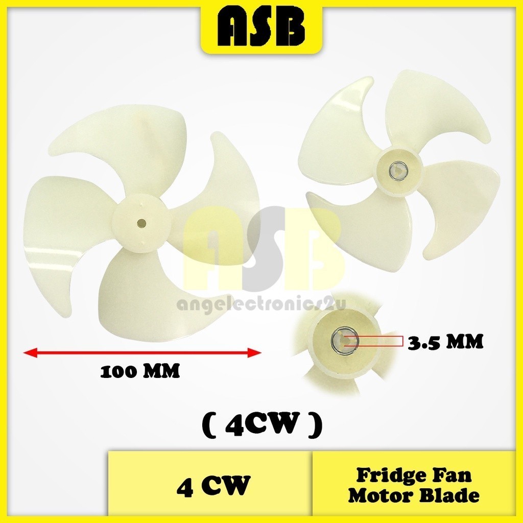 (1pc) Fridge Fan Motor Blade 100MM ( CW / CCW ) | Shopee Malaysia
