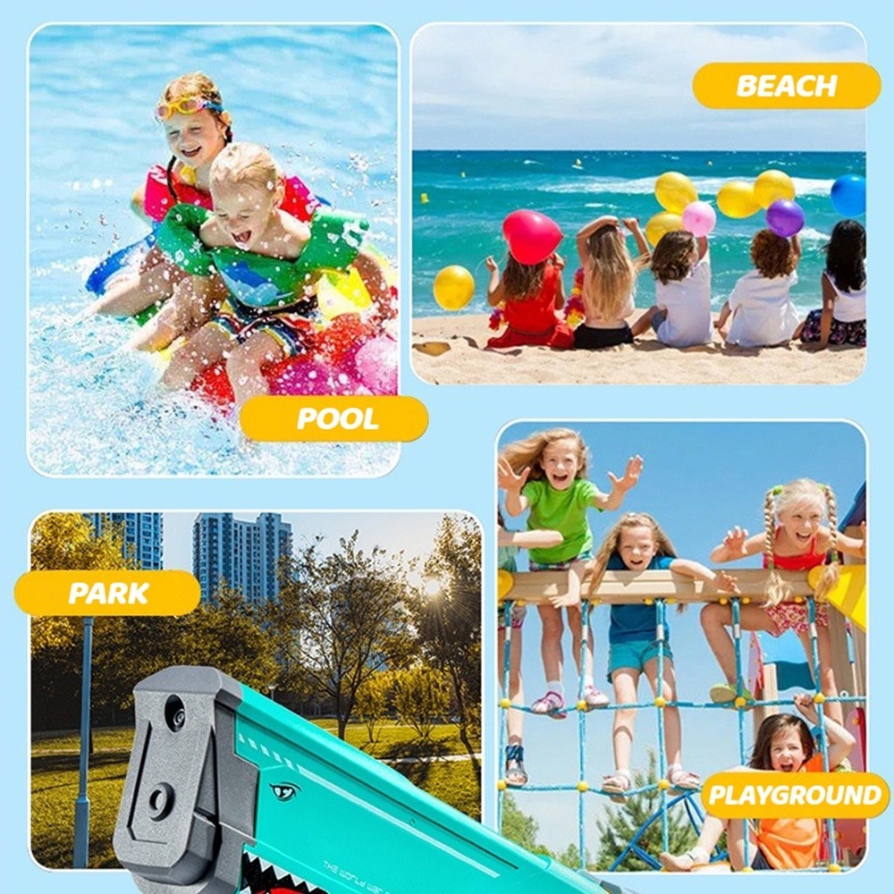 Electronic Shark Electric Rechargeable Water Gun Long Distance Shooting ...