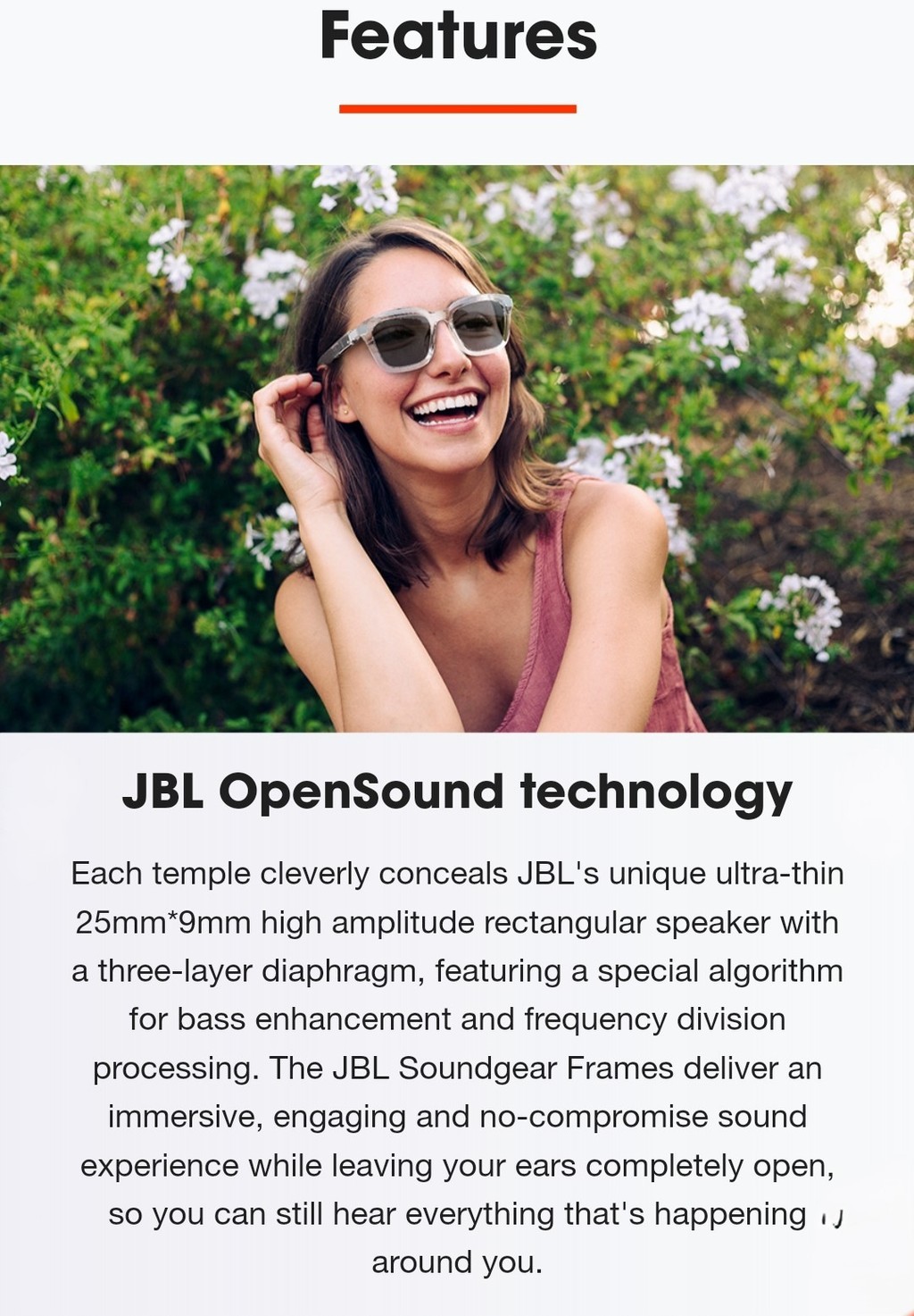 JBL Soundgear Frames Audio Glasses with JBL OpenSound Technology | Up ...