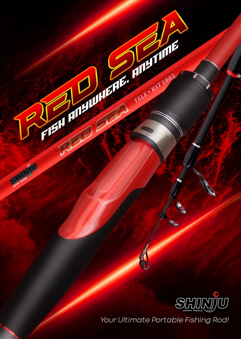 Shinju Red Sea Tele Joran Pancing Spinning Teleskopik 1.8M-2.1M | FUJI ...