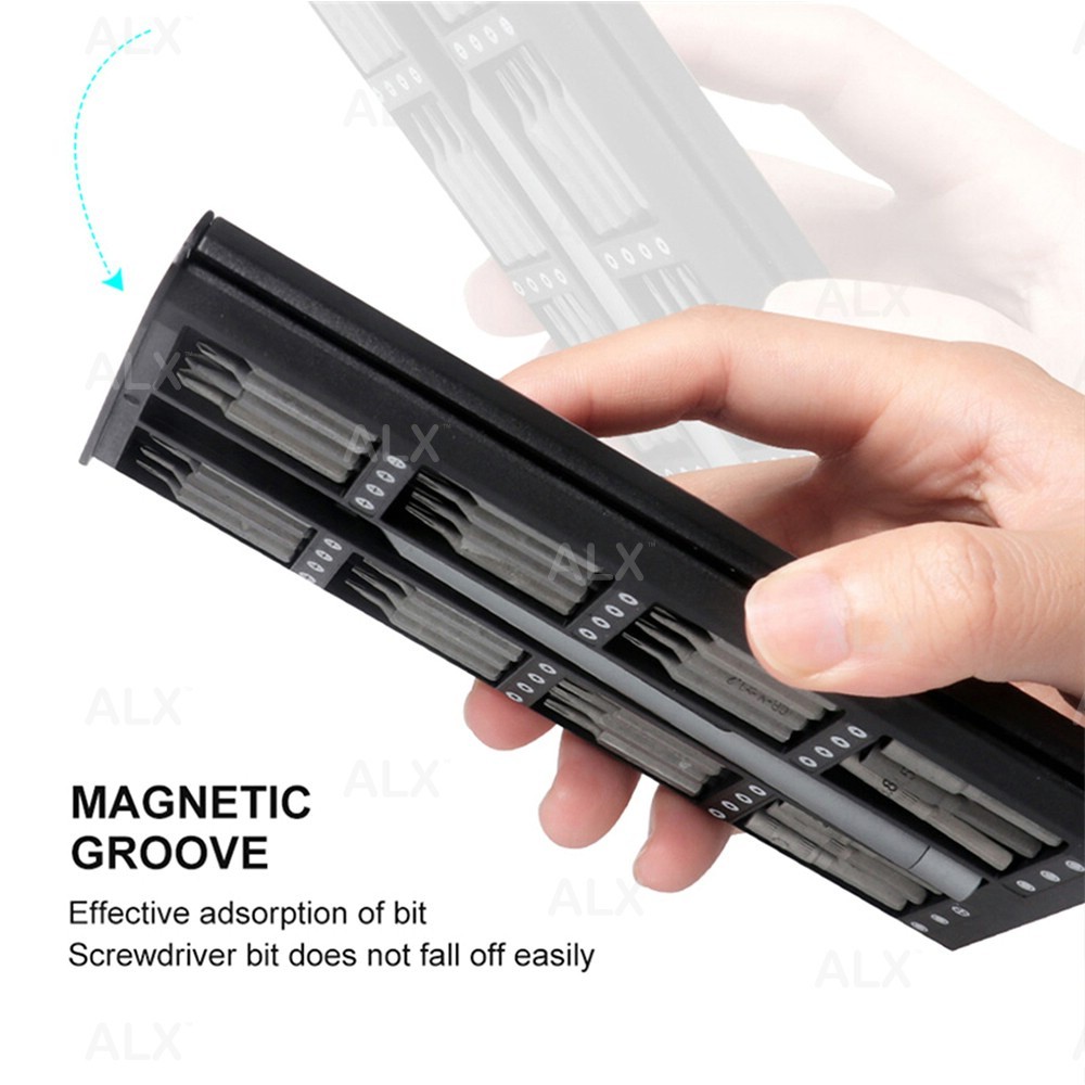 ALX 63 in 1 Magnetic Alloy Screw Driver Set Phone Laptop Watch Repairs ...
