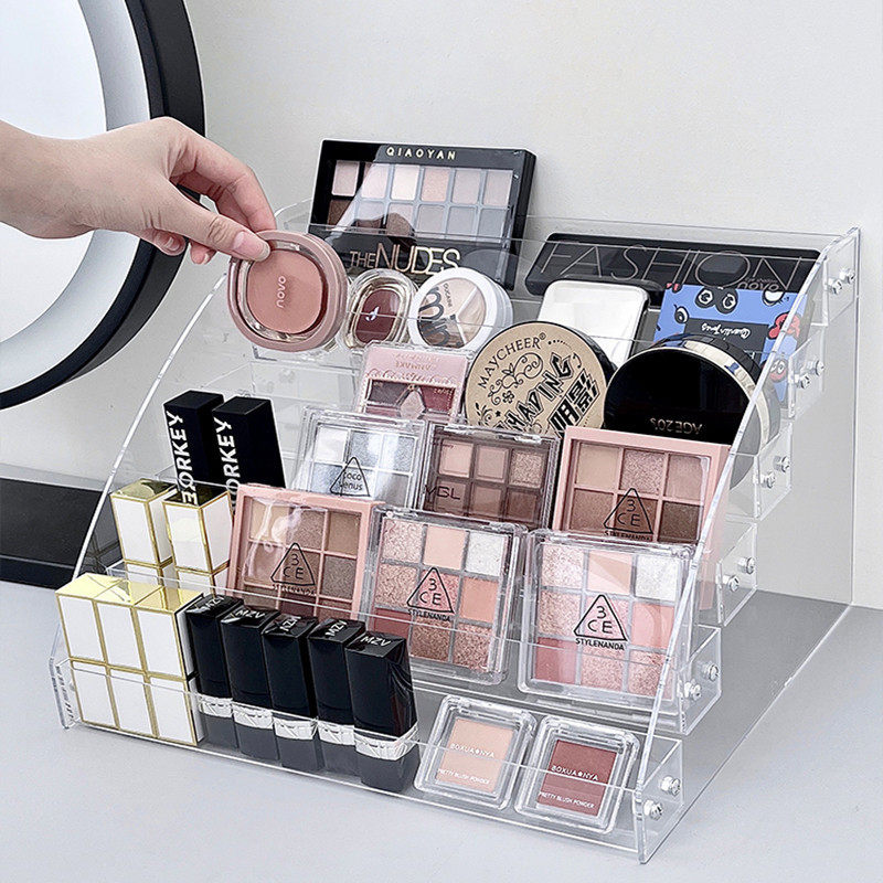 Acrylic Eye Shadow Display Rack Makeup Organizer Display Stand Makeup ...