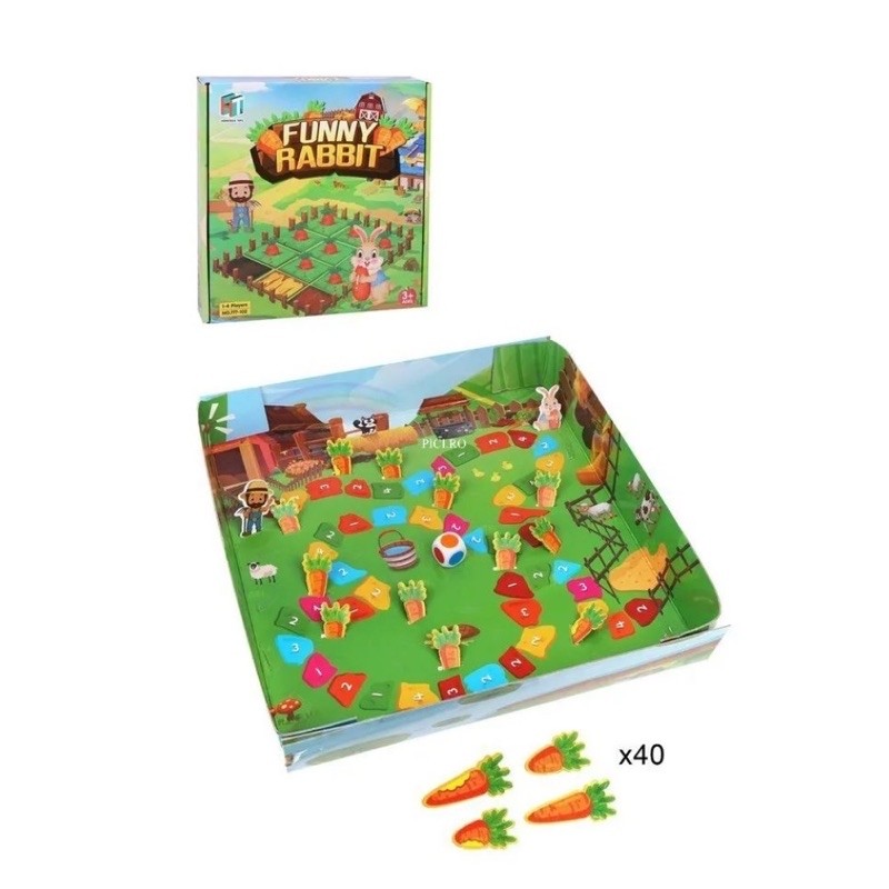 Funny Rabbit Race Game bunny funny family party boardgame | Shopee Malaysia