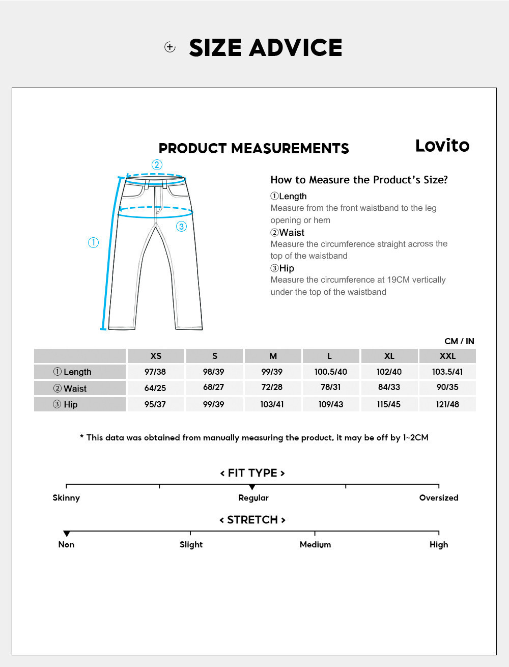 Lovito x Gladish Casual Women Jeans Plain Pocket Cat'S Whiskers All ...