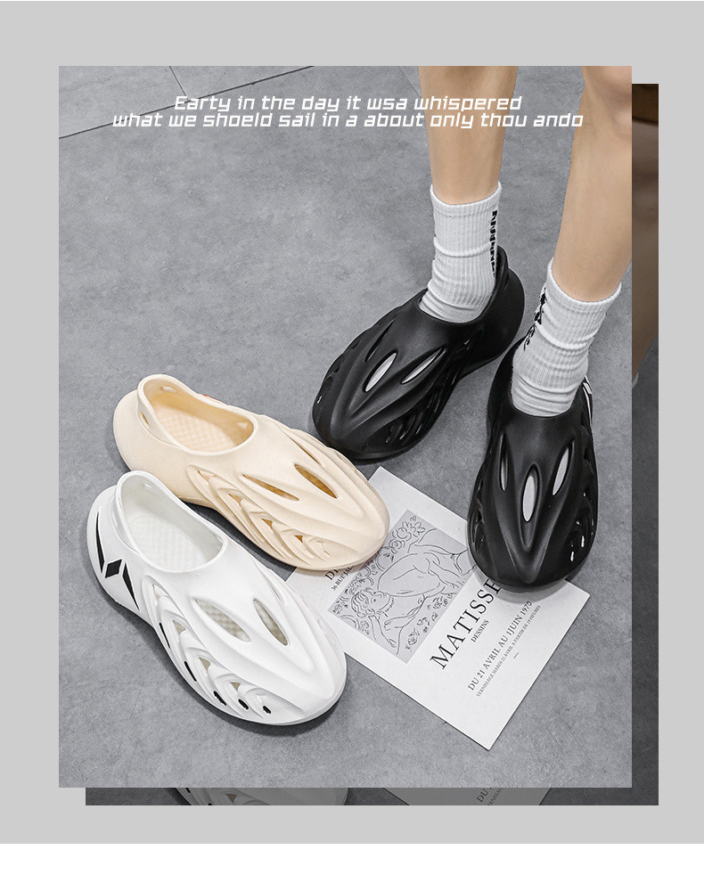 Raya Netflix explosion hole shoes men's summer outside wear stepping ...