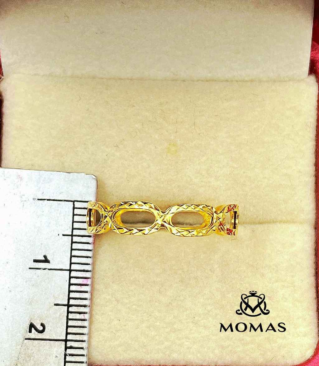 Cincin Paperclip Rotan Emas 916 Tulen Cincin Emas 916 Original Cincin ...