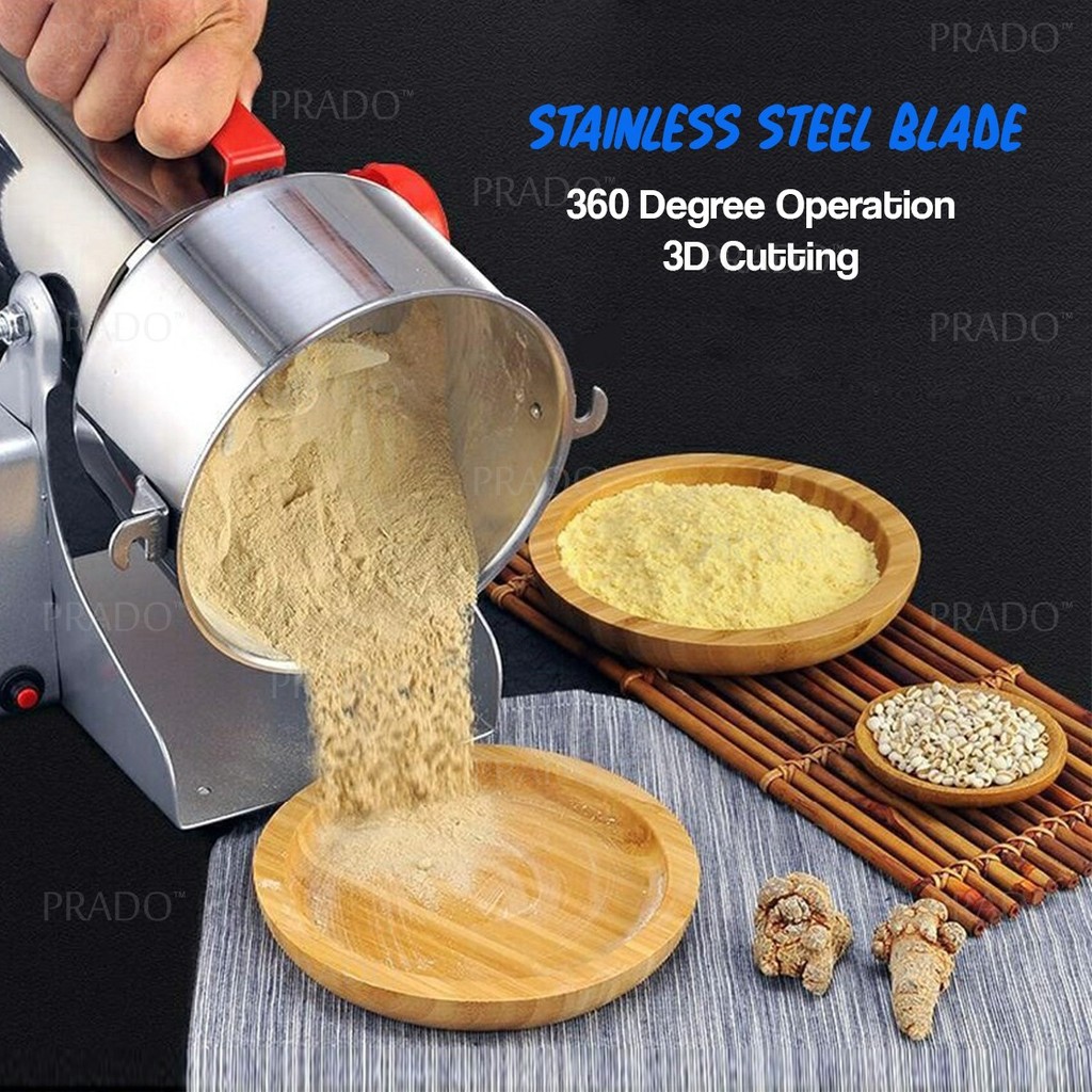 PRADO 2000g Stainless Steel 430 Dry Food Powder Spice Grinder Cereal ...