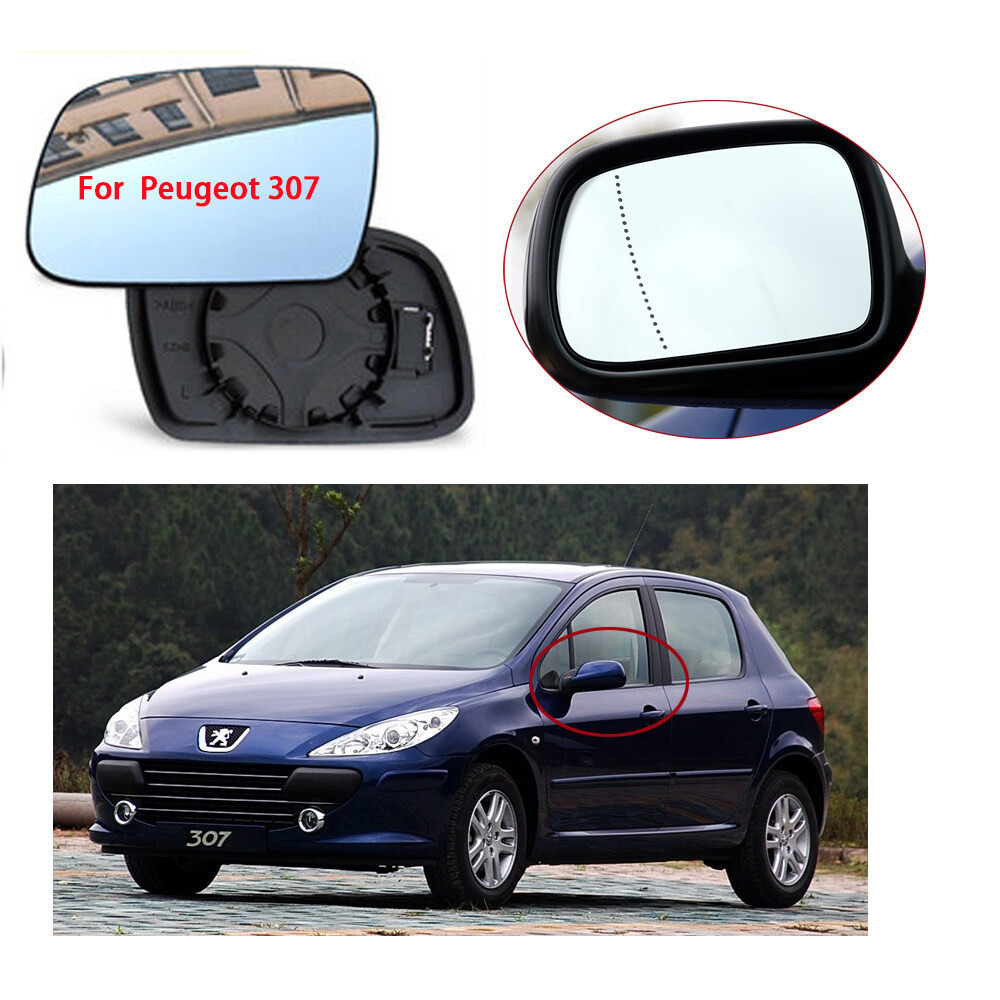 ZR For Car Rearview Mirror Glass for Peugeot 206 207 307 Side View ...