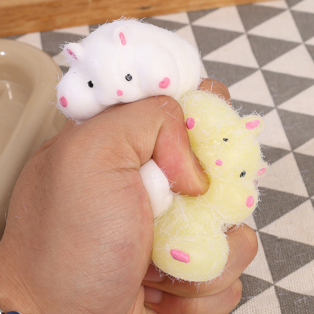 BF Rubber Cute Hamster Plush Squishy Toys Stress Relief Toys Squeeze ...