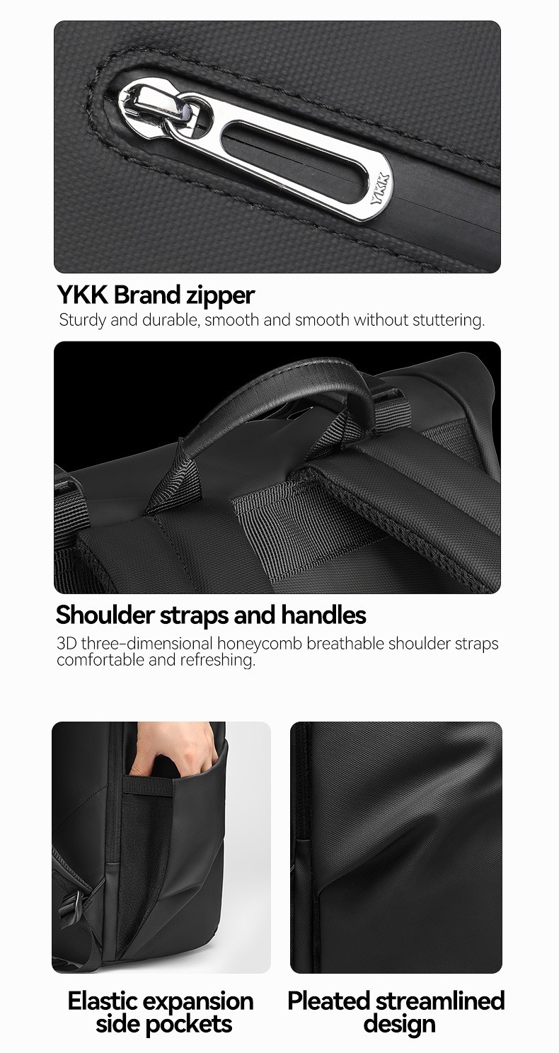 MARK RYDEN Rolltop Travel Backpack Men with Laptop Compartment Fits in ...