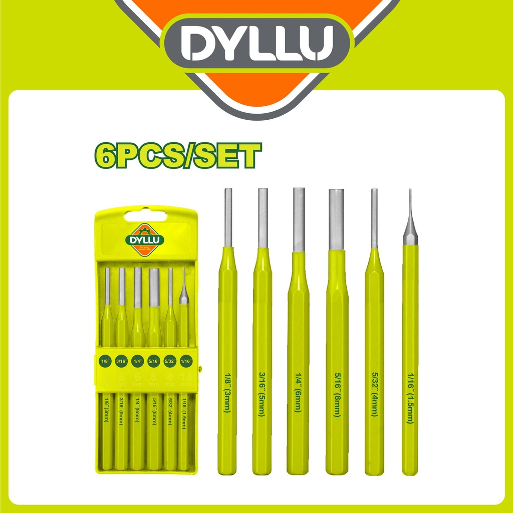 DYLLU 6 Pcs Pin Punch Set DTCC8306 | Shopee Malaysia