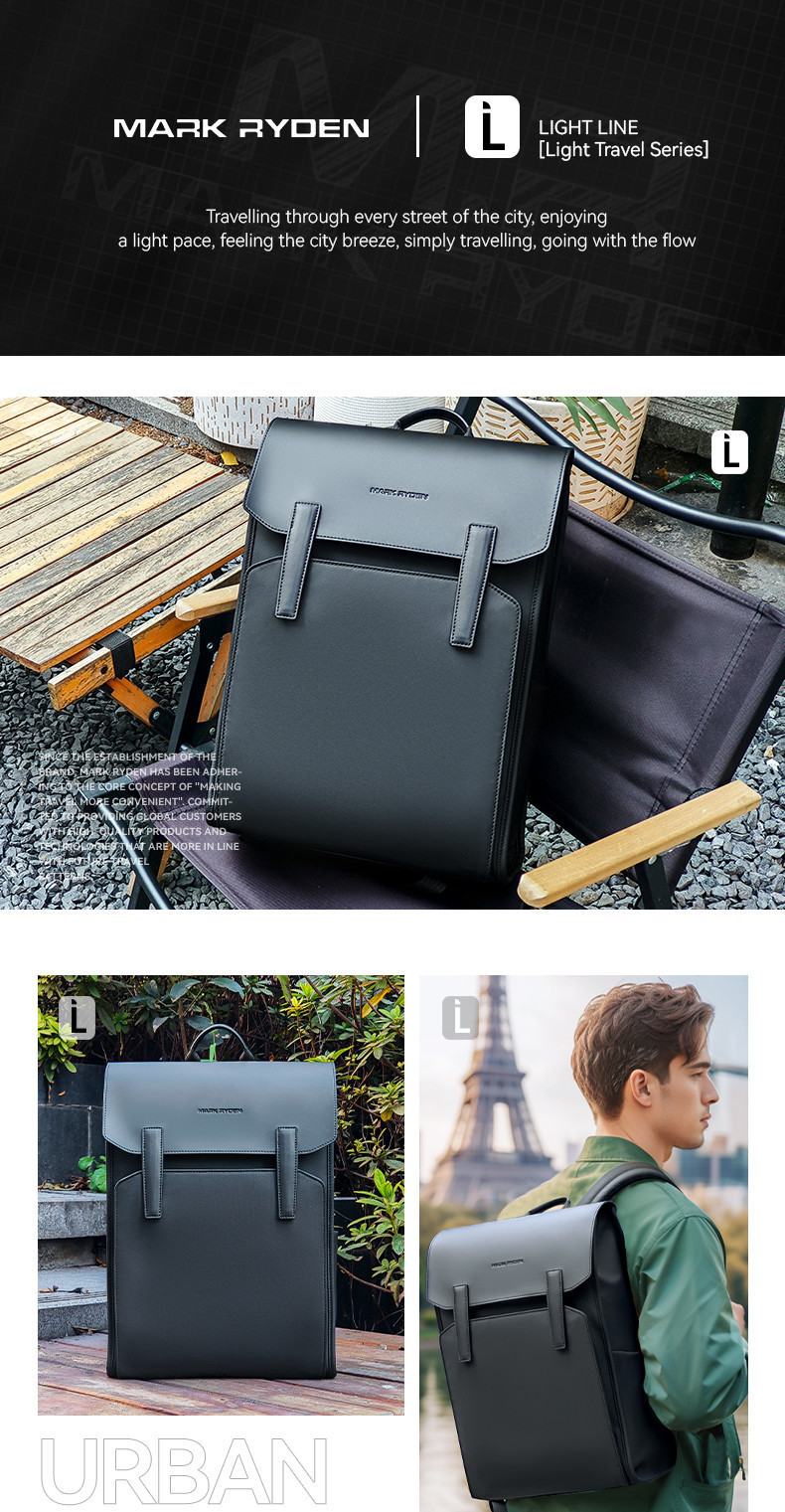 MARK RYDEN Backpack Men Light Travel Urban Bagpack | Shopee Malaysia