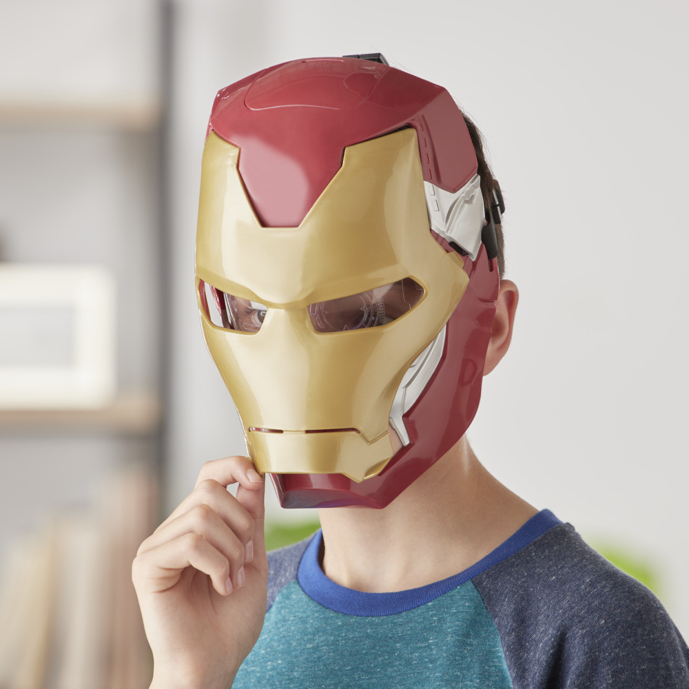 thumbnail image 2 of Marvel Avengers Iron Man Flip FX Mask - Light-Up Role Play Mask For Kids Costume Dress Up 2 of 14