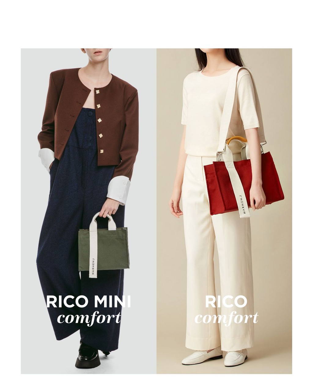 MARHEN.J Rico Mini Comfort Zipper Closure Canvas Crossbody