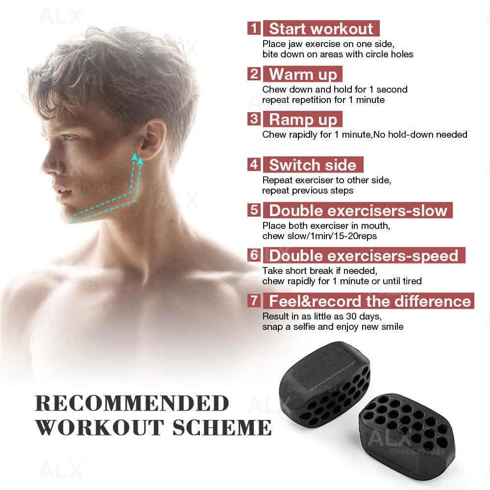 (Crazy Sales) Jawline Fitness Ball Face Muscle Training Exercise Anti ...