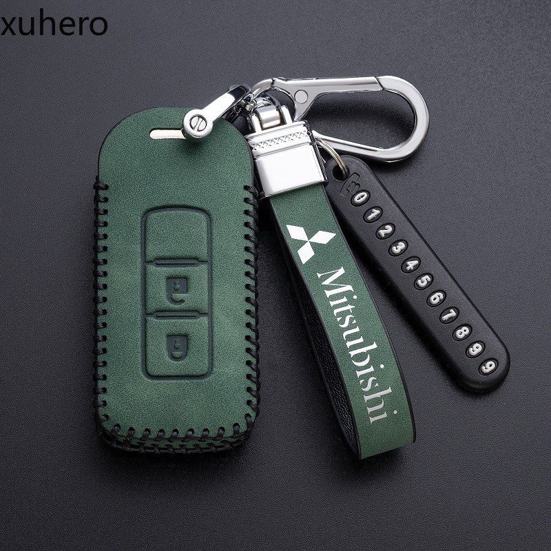 For Mitsubishi Xpander Montero Triton Strada ASX Attrage Leather Key ...