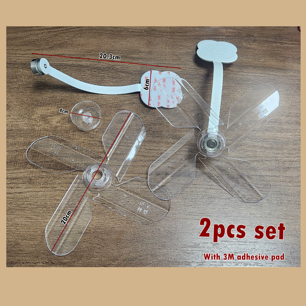 2pcs Air Conditioner Wind Guide Fan Aircond Windshield Adjustable ...