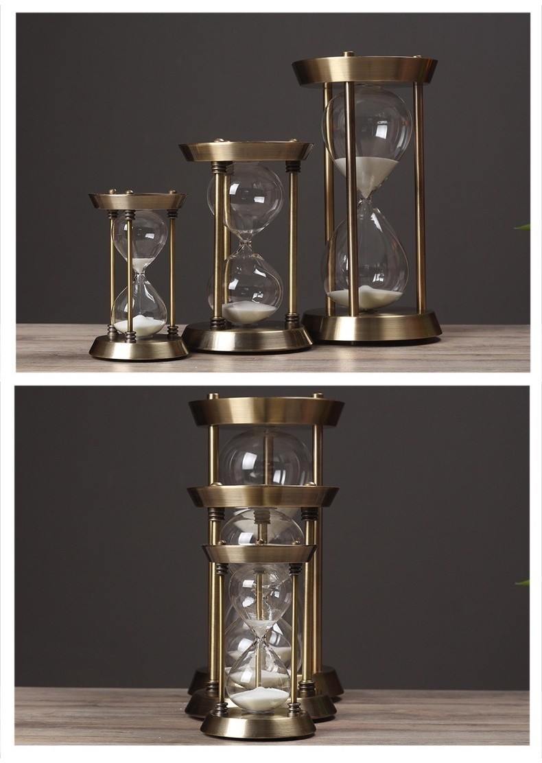 [Warrior2] Retro Metal Hourglass Sand Timer Metal Hourglass Sand Timer ...