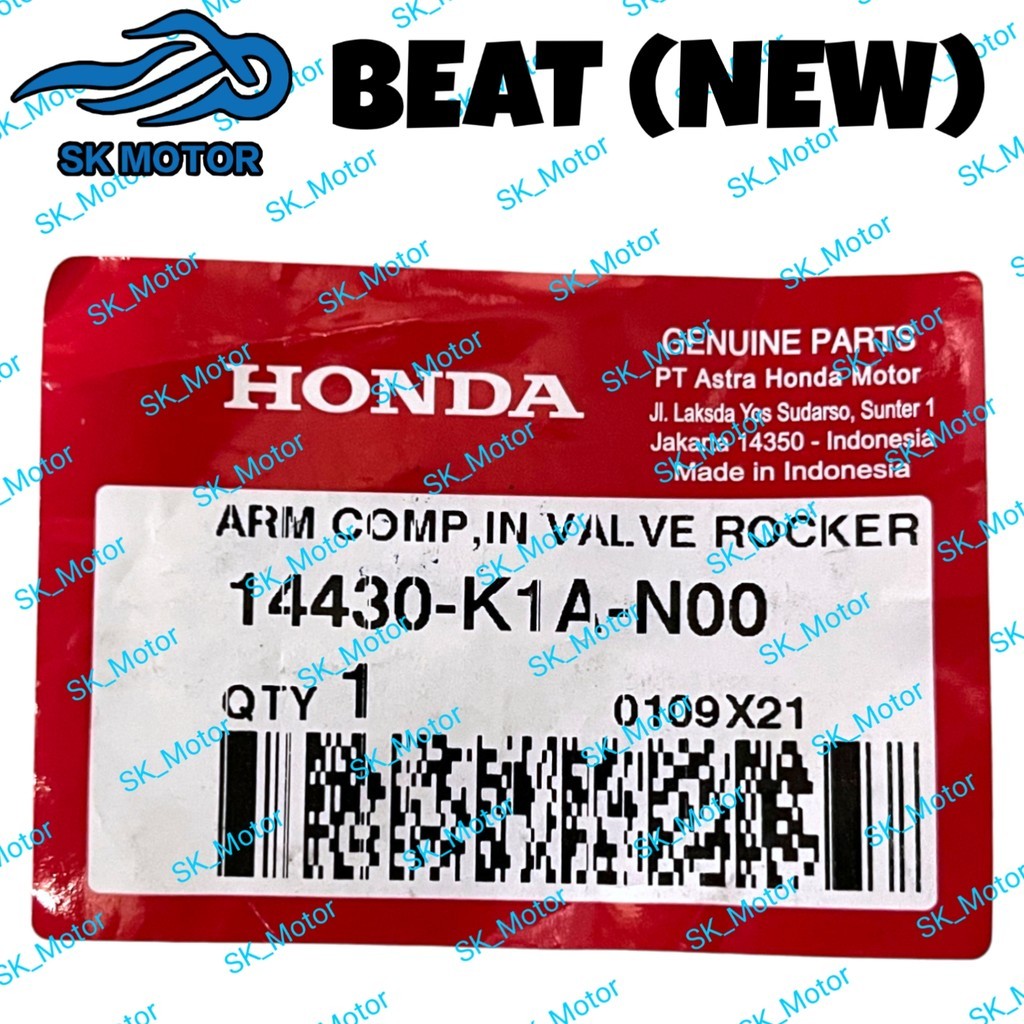 Honda BEAT 110 FI V2 New Original Intake Exhaust IN EX Valve Rocker Arm ...