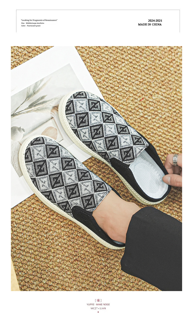Raya Canvas Men's Shoes Summer Breathable Lazy Thousand Layer Bottom ...