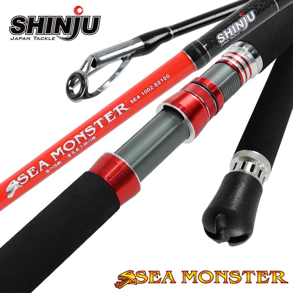 (10-12kaki) Shinju Rod Sea Monster Joran Pancing Bot Air Masin Boat ...