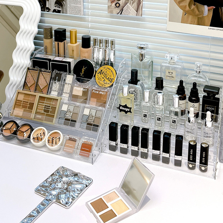 Acrylic Eye Shadow Display Rack Makeup Organizer Display Stand Makeup ...