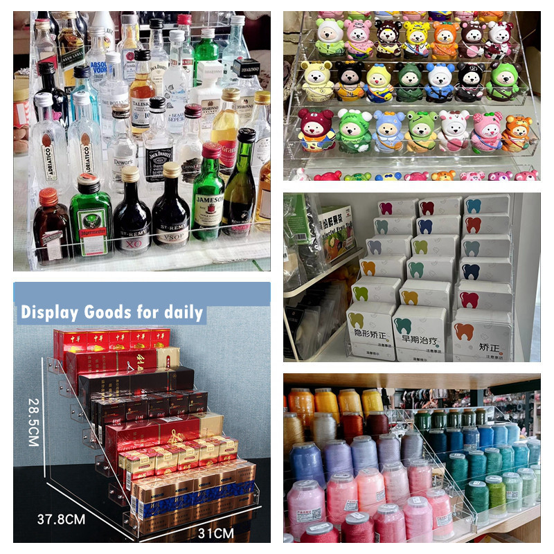 Acrylic Eye Shadow Display Rack Makeup Organizer Display Stand Makeup ...