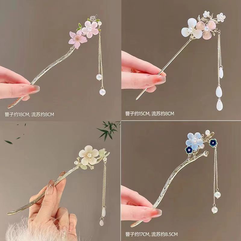 Hanfu step shake hairpin ancient new Chinese style hairpin Chinese ...