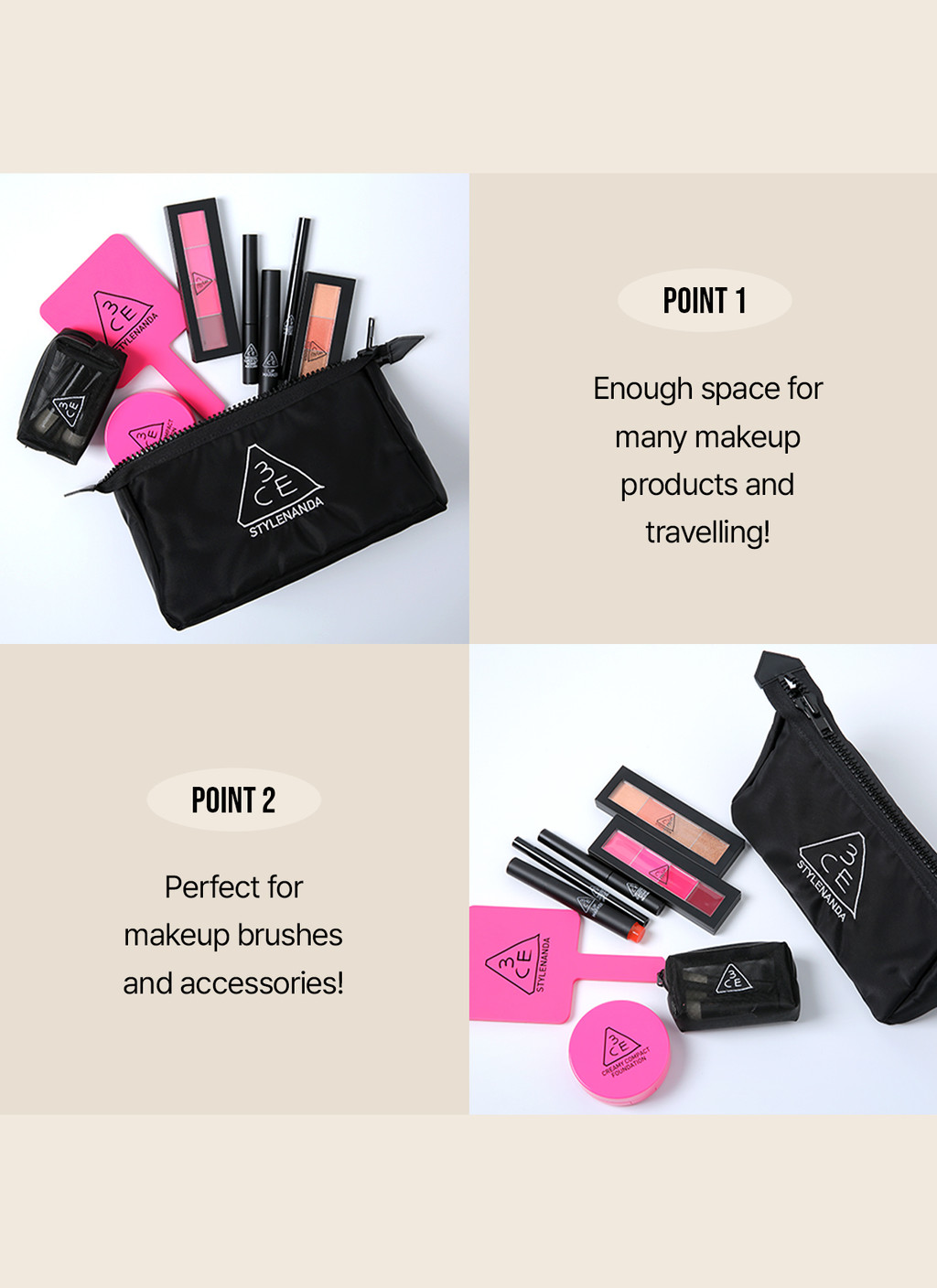 3CE Makeup Pouch | Shopee Malaysia