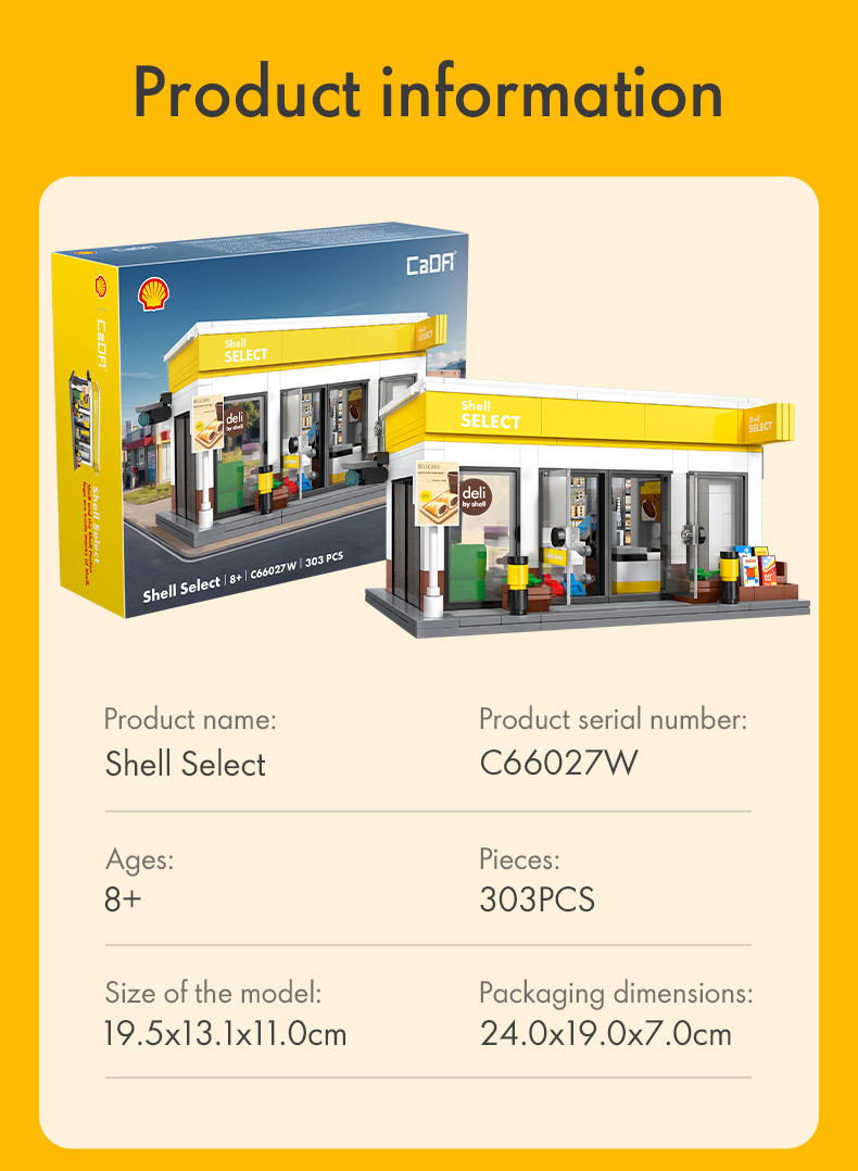 CaDA Shell Select Convenience Store Brick Building Mechanical Master ...