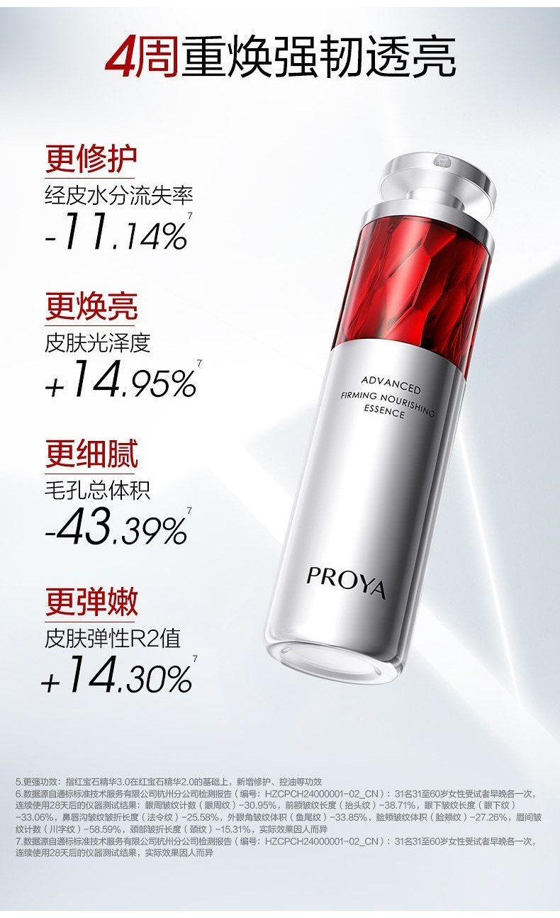 Proya珀莱雅3.0红宝石精华 PROYA Ruby Essence Sample Repair Moisturizing ...