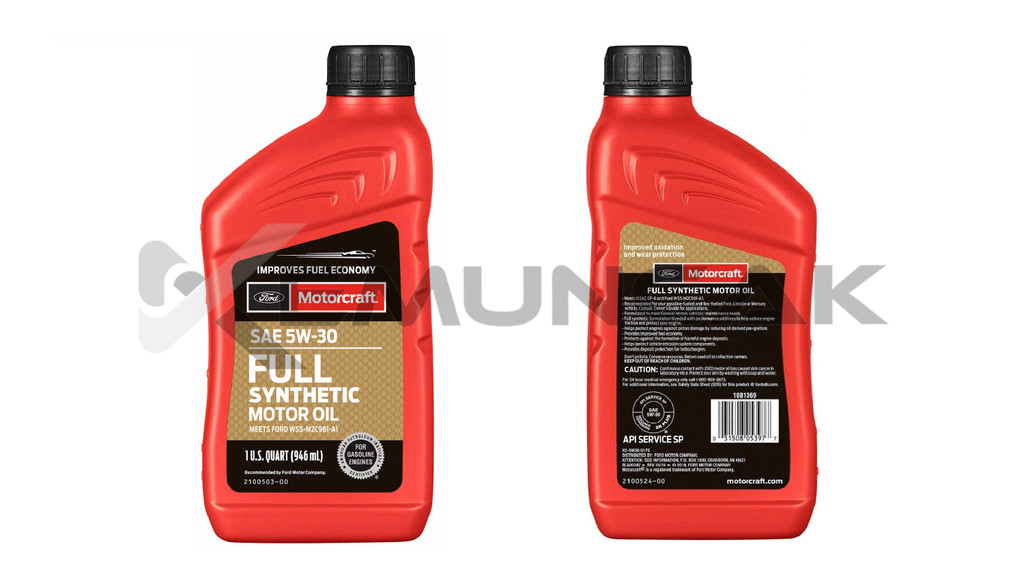 (100% Genuine) FORD Motorcraft | 5W30 Fully Synthetic Engine Oil (1 ...