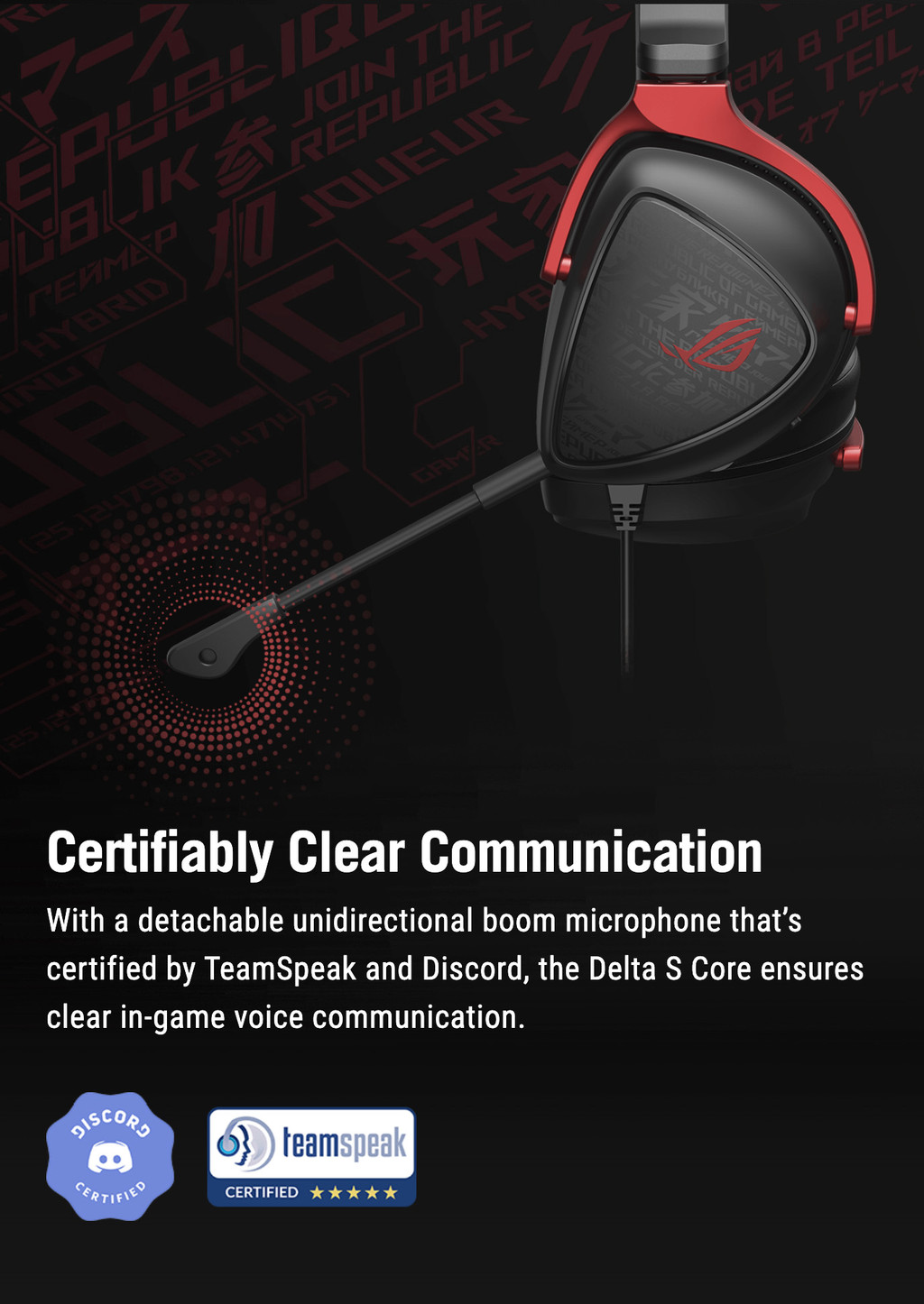 ROG Delta S Core Wired Gaming Headset Lightweight 3.5mm Virtual 7.1 ...