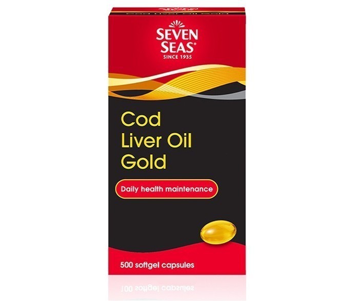 Seven Seas Cod Liver Oil Gold (500 Capsules / 500 Capsules+100 Capsules ...