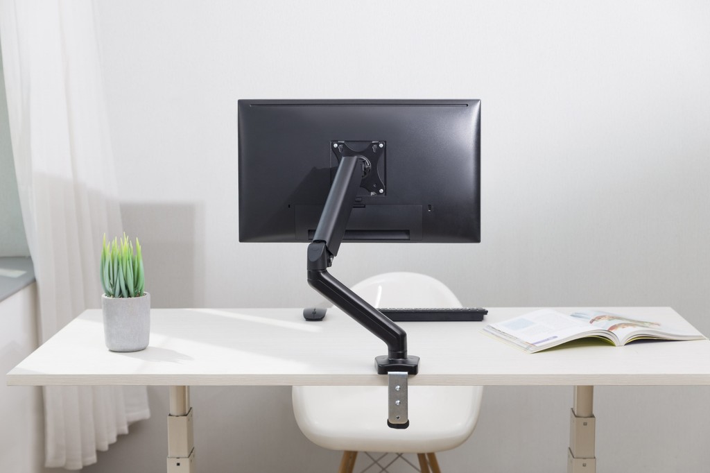 ANEW Gas Spring Single Monitor Arm Adjustable Monitor Stand for PC ...