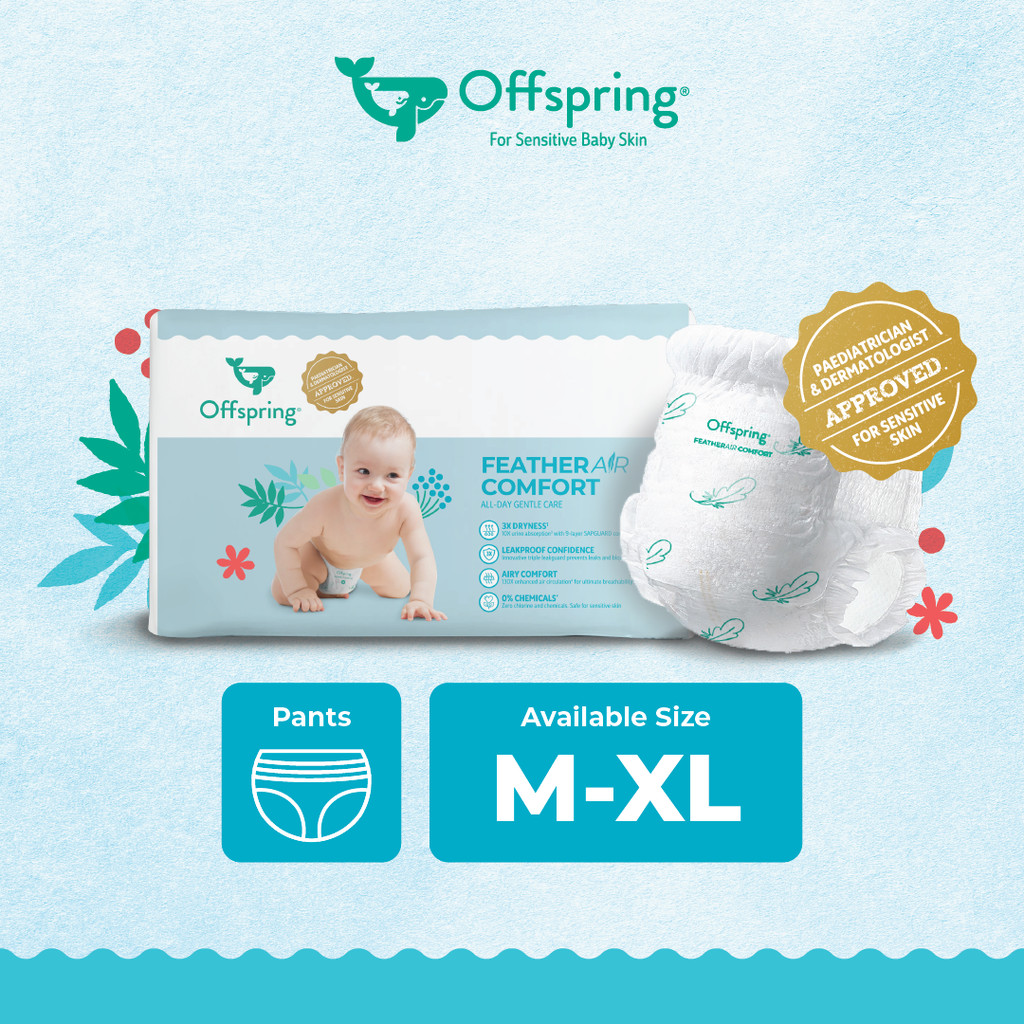 Offspring FeatherAir Comfort Diapers Tape/Pants Trial S/M/L/XL (3pcs ...