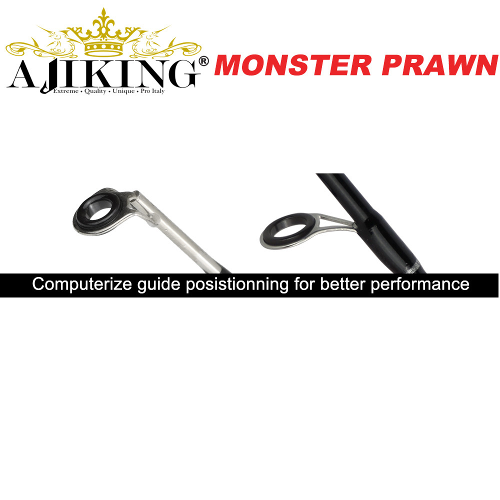 (4'0-5'0kaki) Ajiking Monster Prawn Joran Pancing Spinning Udang Galah ...