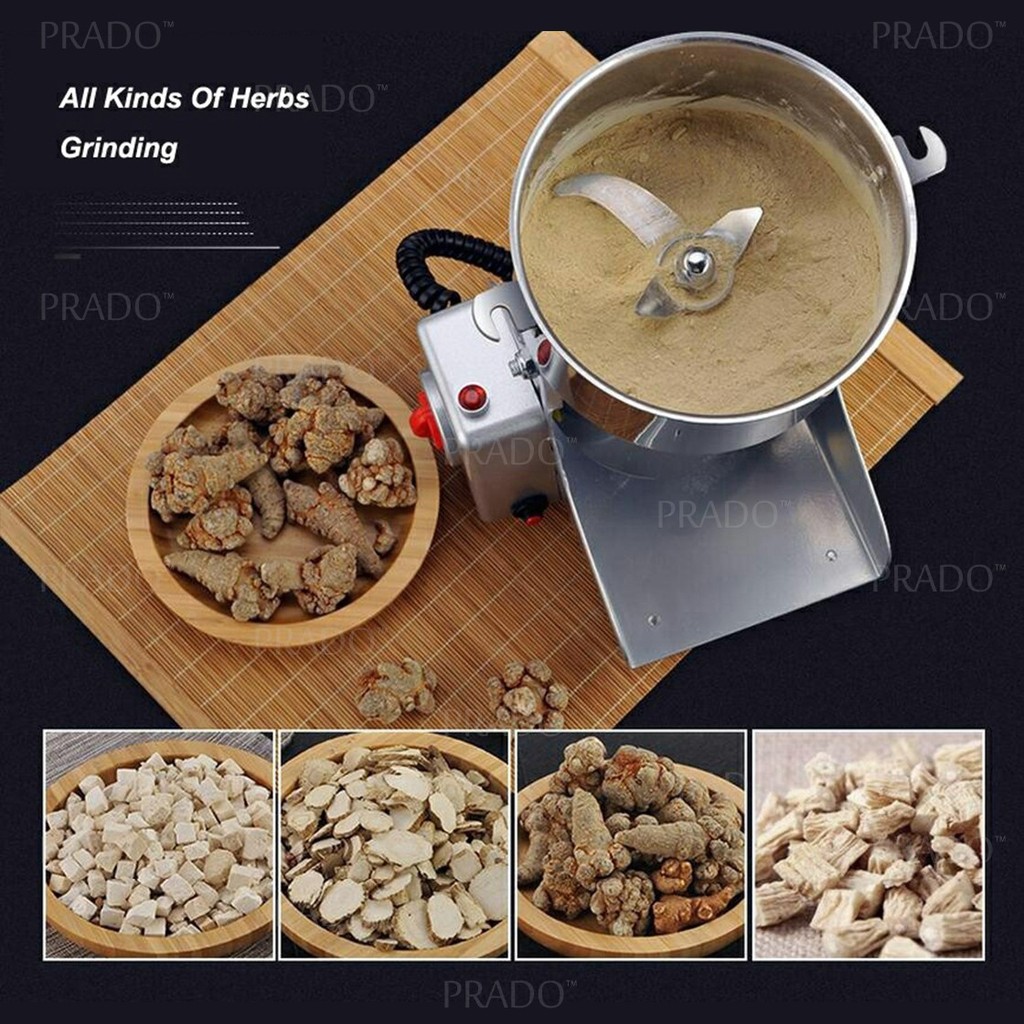 PRADO 2000g Stainless Steel 430 Dry Food Powder Spice Grinder Cereal ...