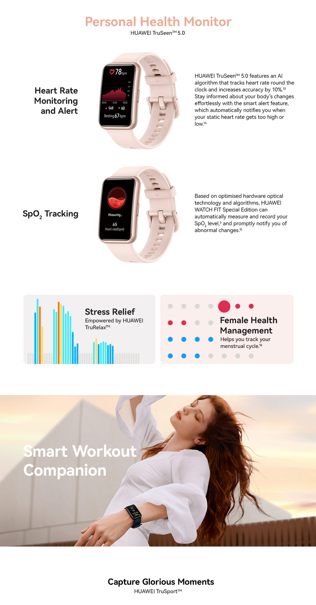 HUAWEI WATCH Fit SE (Special Edition) Smartwatch HD AMOLED Display