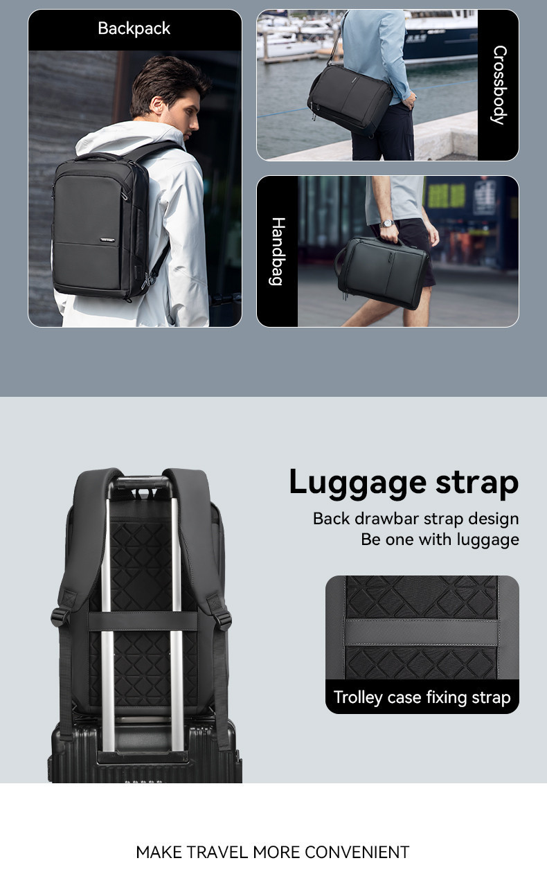 MARK RYDEN 3 Way Slim Laptop Backpack Large Messenger Laptop Bag ...