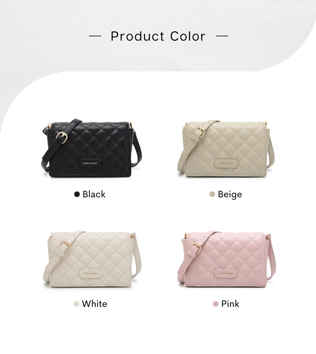 Volkswagen Quilted Ladies Sling Bag Multi Color KCT 7949 Shopee