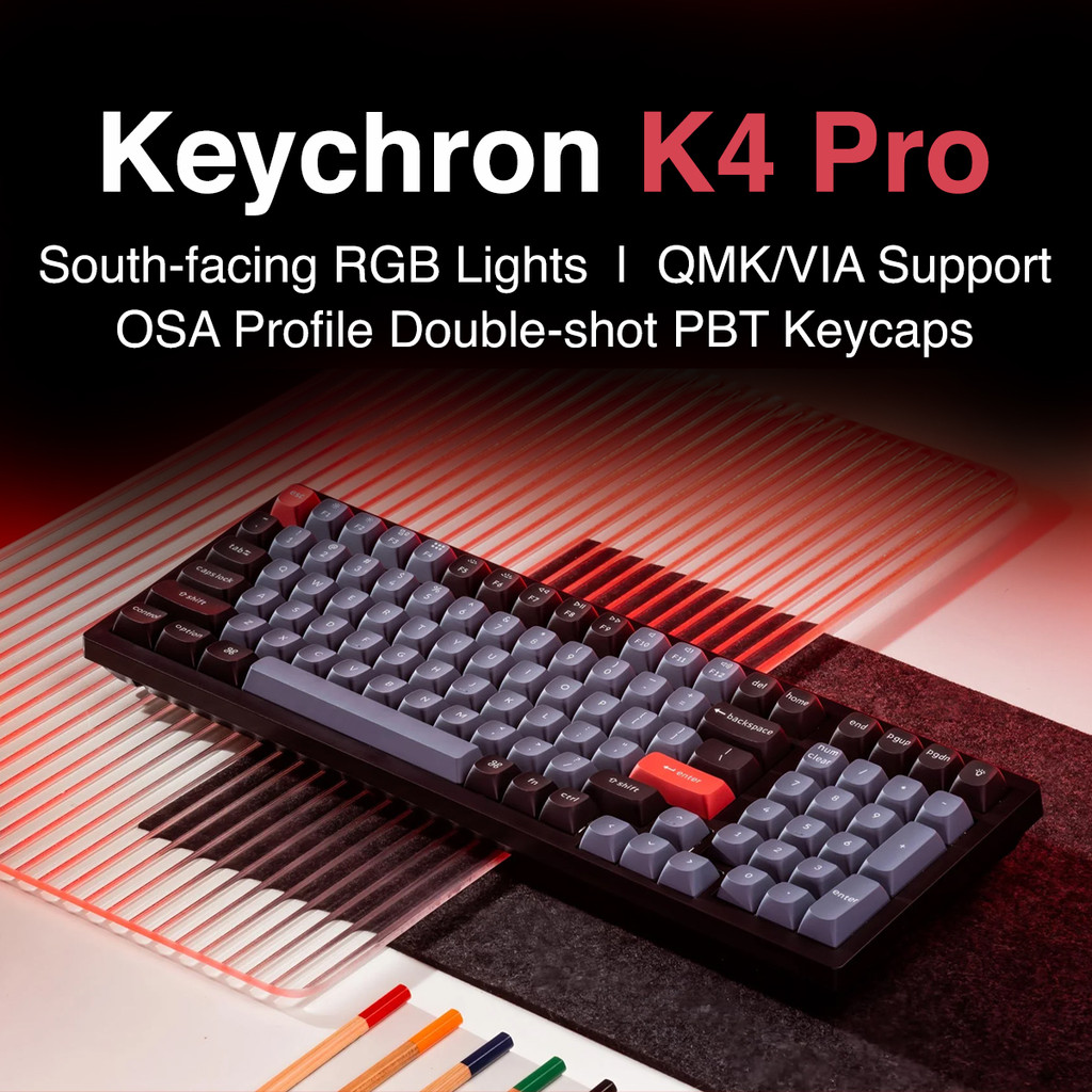 [Up to 20% Off] Keychron K4 Pro Wireless Custom Mechanical Keyboard ...