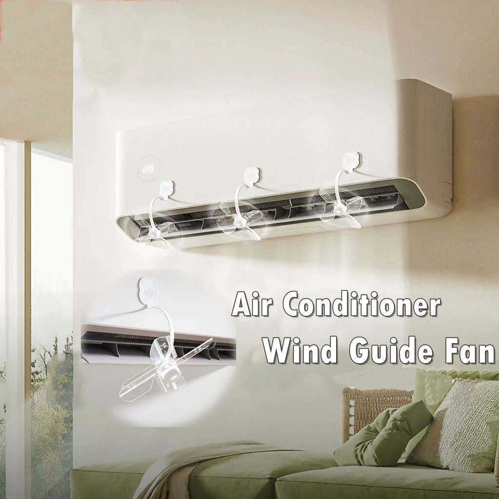 2pcs Air Conditioner Wind Guide Fan Aircond Windshield Adjustable ...